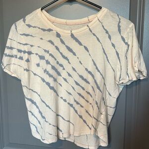 Tie-Dye Women's Top - Orange and Gray